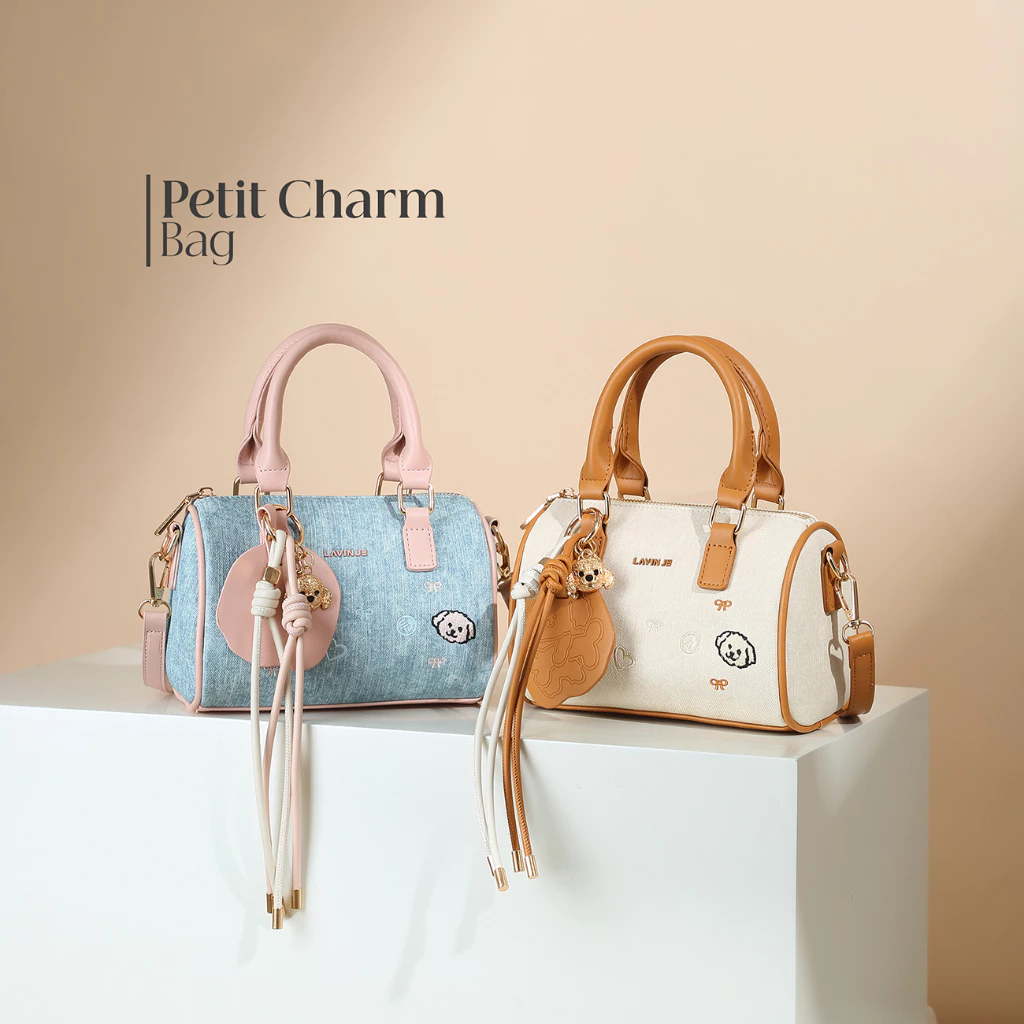 LAVIN JE Tas Fashion Bag Petit Charm Tas Wanita Desain Manis Tas Tangan Wanita Model Trendy Woman's Fashion Hand Bag T1067
